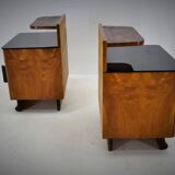 Pair of Midcentury Czechoslovakian Bedside Tables, 1940s