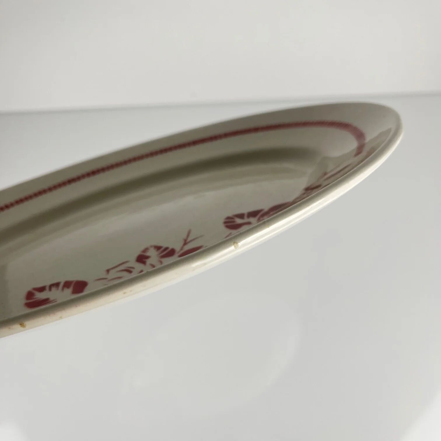 Oval dish Digoin-Sarreguemines "Atlantic", 1950-70