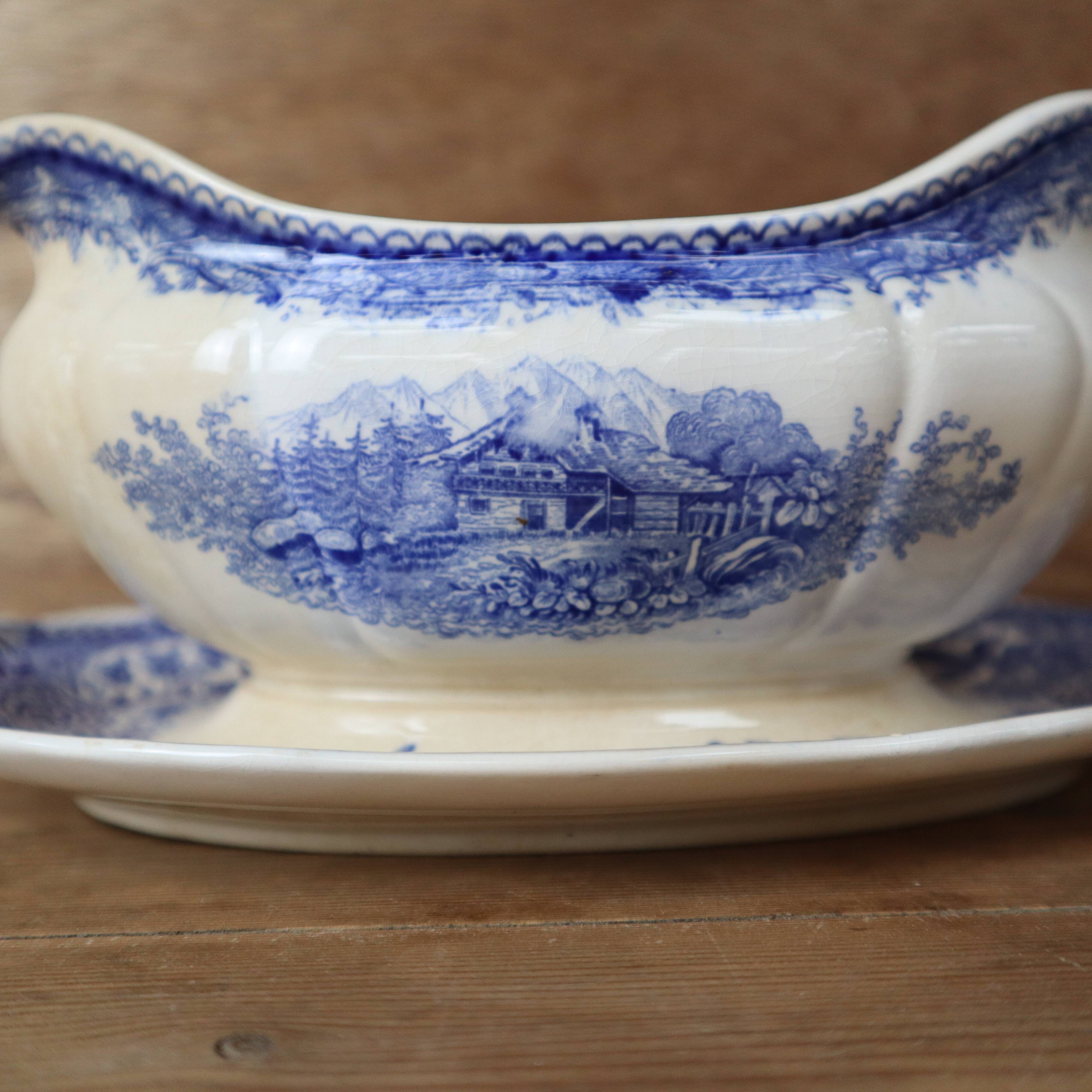 Old villeroy and boch ceramic sauce boat burgenland model