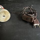 Antique porcelain marquis figurine lamp, 1940