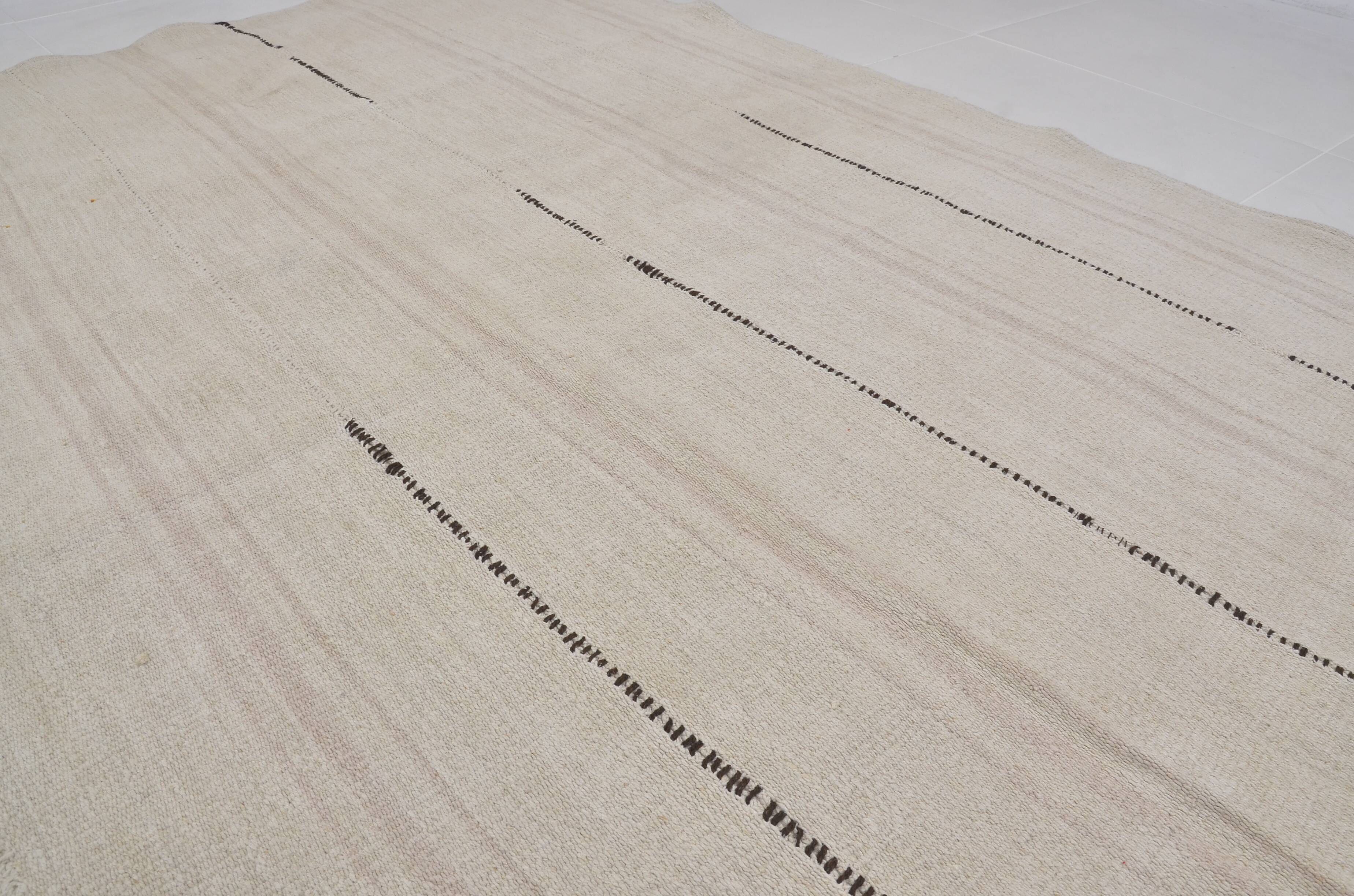 Handwoven Anatolian Hemp Kilim Rug sku 3969