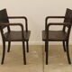 Bentwood writing desk armchairs, 1950s, Czechoslovakia