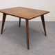 Modernist coffee or side table in oak marquetry, France 1960.