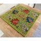 Silk Embroidered Floral Cushion Cover. Green Pillow Cover. Uzbek Suzani Throw Pillow. Traditional Accent Pillow
