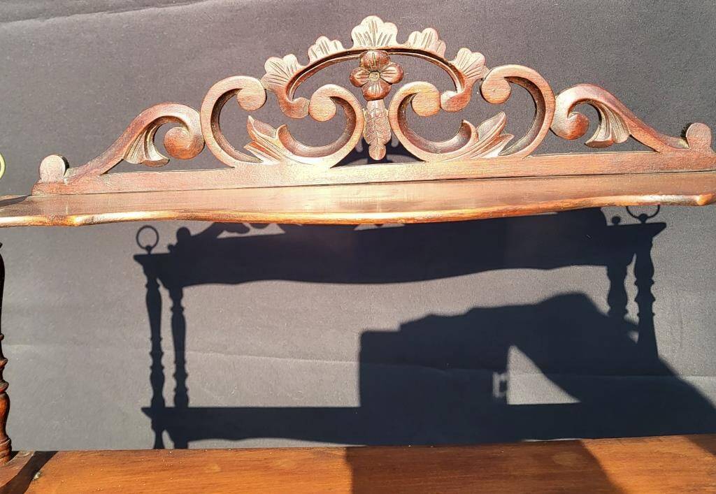 19th century molded mahogany wall shelf Louis-Philippe