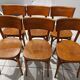 Suite of 6 chairs by bistrot baumann in the 1950s