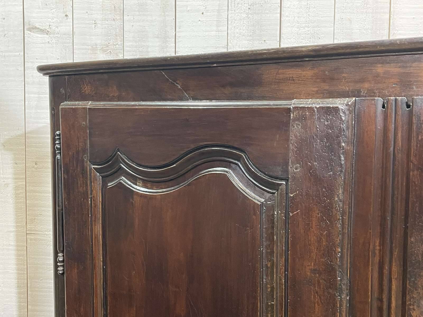Louis XV style low cabinet in walnut, 19th century