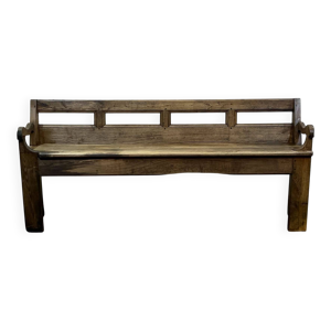 banc rustique en châtaignier