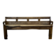 Banc rustique en châtaignier fin XIXème