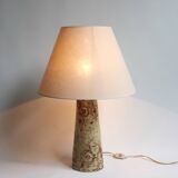 Brutalist style vintage ceramic table lamp