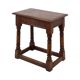 Tabouret en chêne massif anglais, 19e siècle
