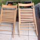 Pair of folding chairs Scandinavian style 70s