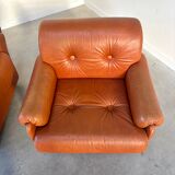 Set vintage Italian lounge chair, 1970s