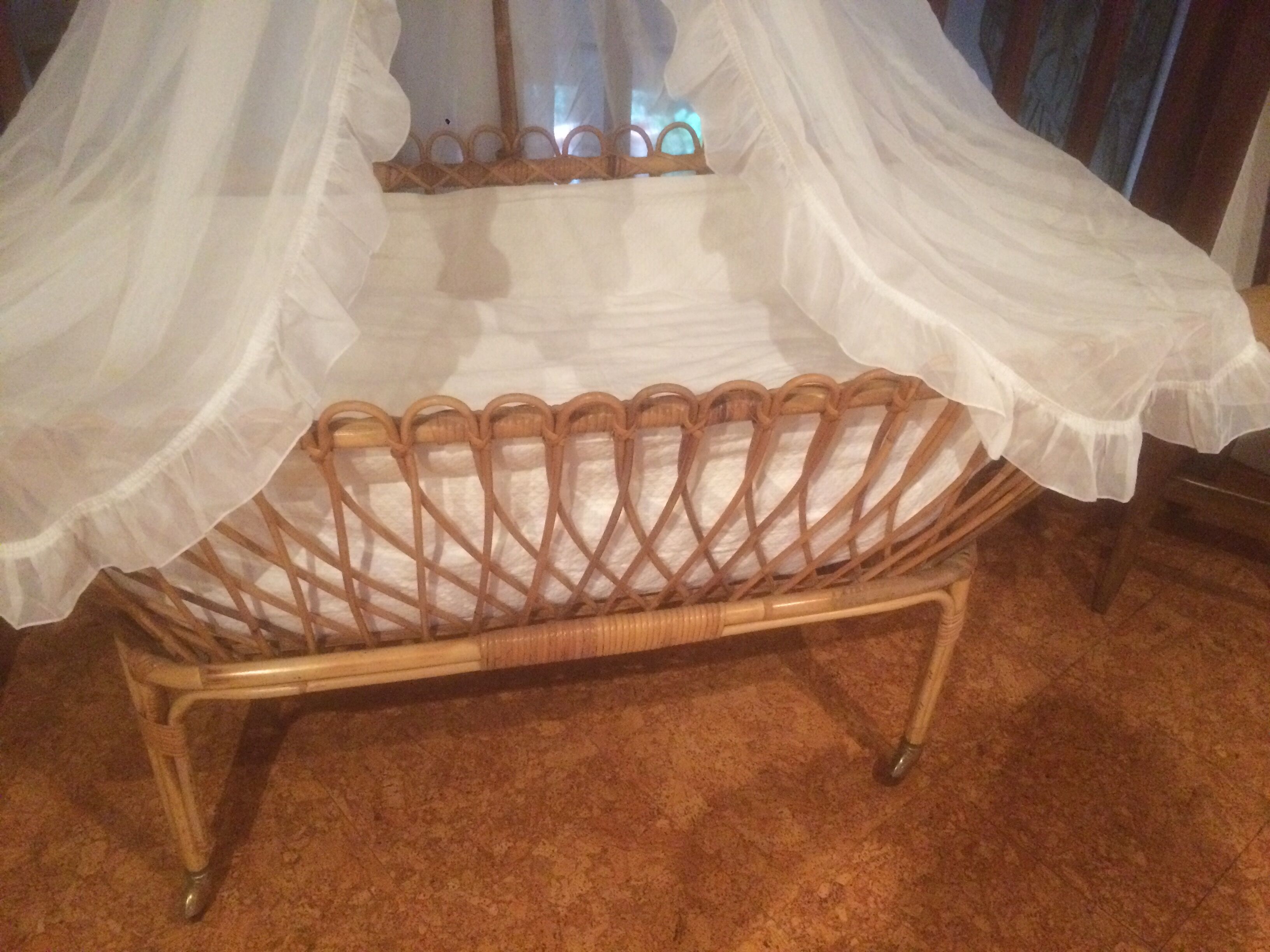 Rattan cradle