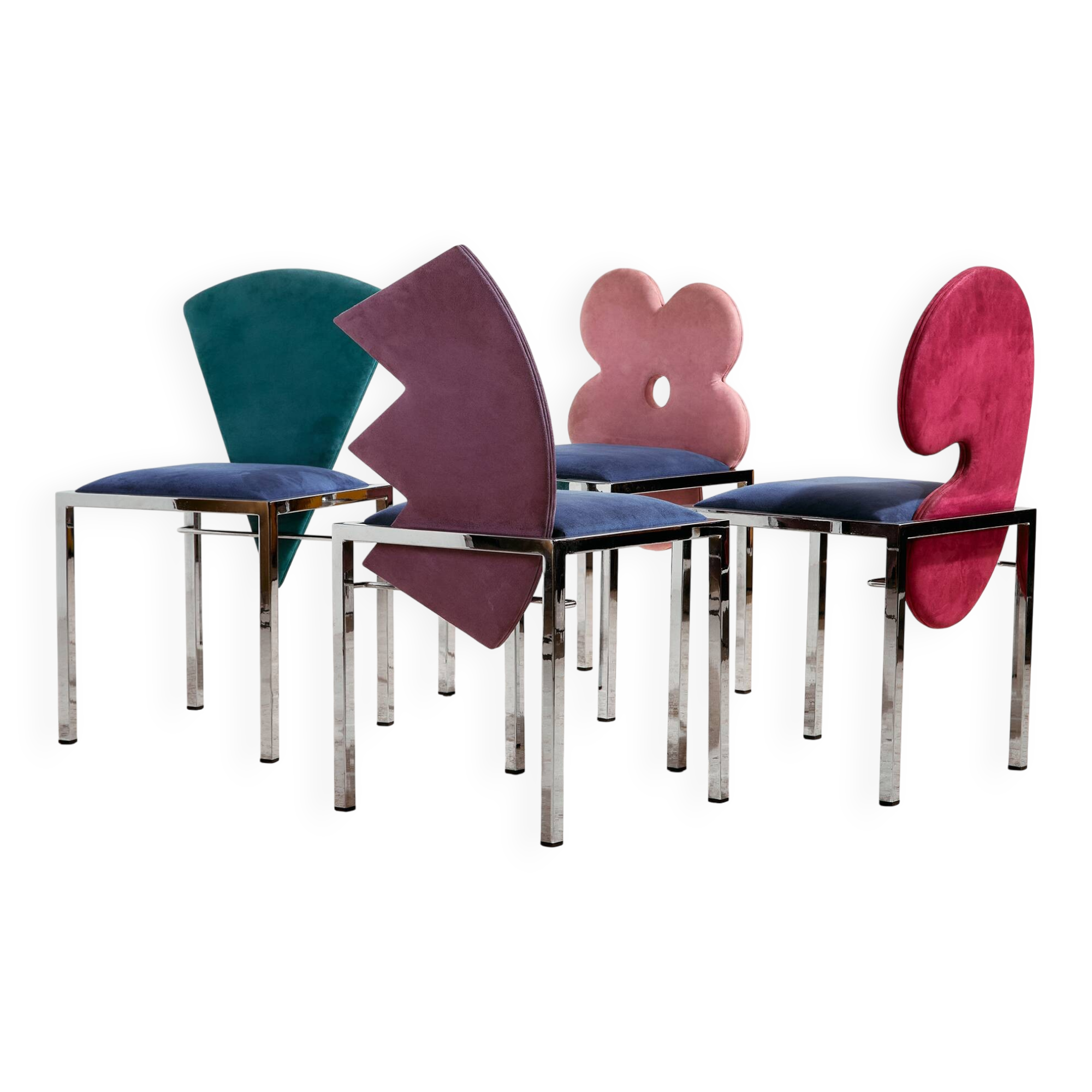 MK10080 Omaggi chairs by Salvati & Tresoldi for Saporiti Italia, Set of 4