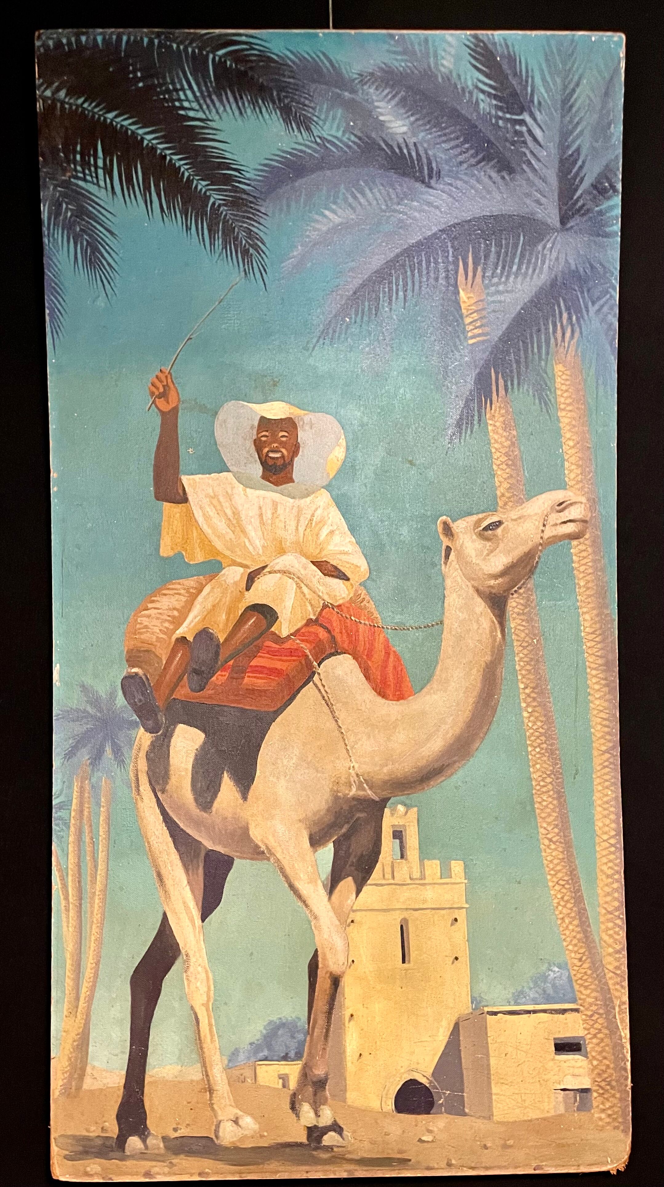 Oil on cardboard Orientalist School