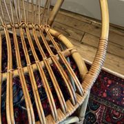 Pair of vintage rattan armchairs – 60s/70s design