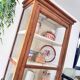Antique display cabinet - dresser - glass-fronted wooden bookcase