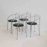 4 Silver Moon Chairs / Armchairs by Pascal Mourgue for Fermob 1980