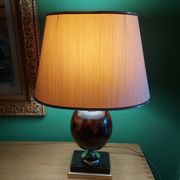 Lampe avec abat jour années 80'S Delmas