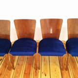 H-214 Chairs attributed by Jindřich Halabala for Up Zavody, 1950s, Set of 4