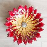 Fruit bowl, dish, in Vallauris style slip