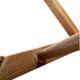 Folding wooden stool