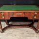 Double-sided Empire-style desk from the Egyptian return in mahogany.