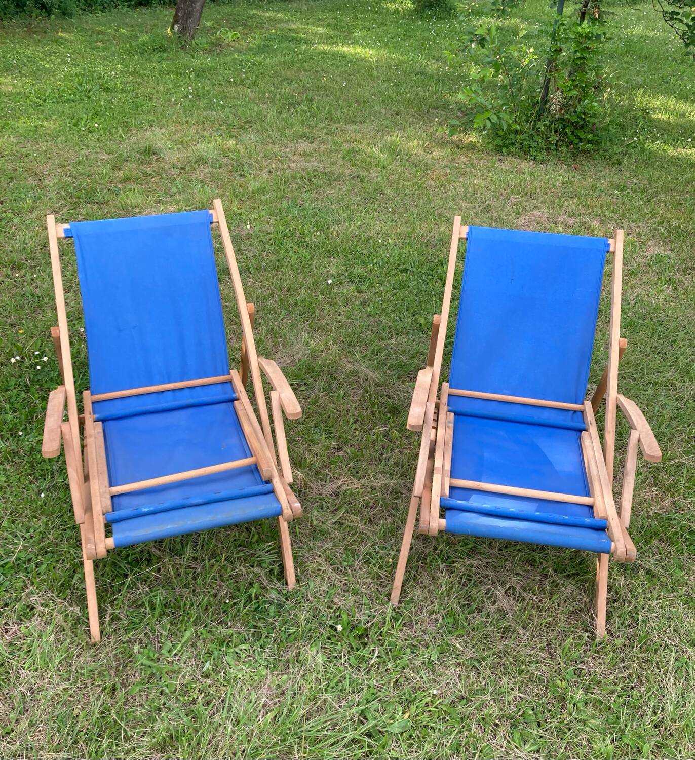 Mid 20th century sun loungers