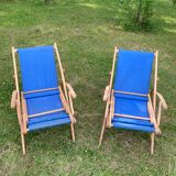 Mid 20th century sun loungers