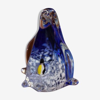 Figurine pingouin en verre