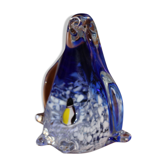 Glass penguin figurine