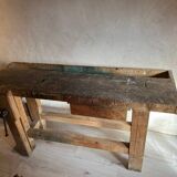 Old wooden workbench