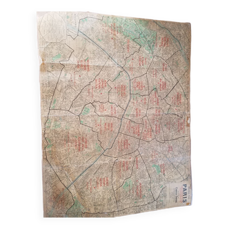 Map of Paris telephone districts