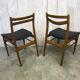 Pair of mismatched scandinavian chairs 60s