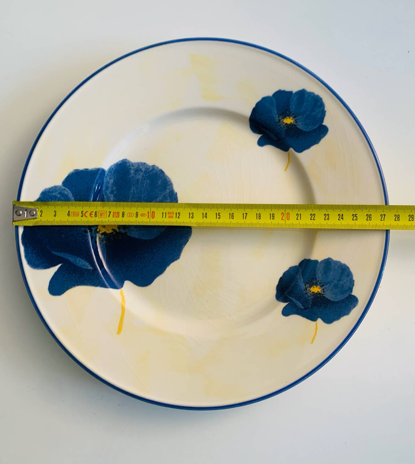 Lot de 10 assiettes plates en faïence de Lunéville