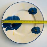 Lot de 10 assiettes plates en faïence de Lunéville