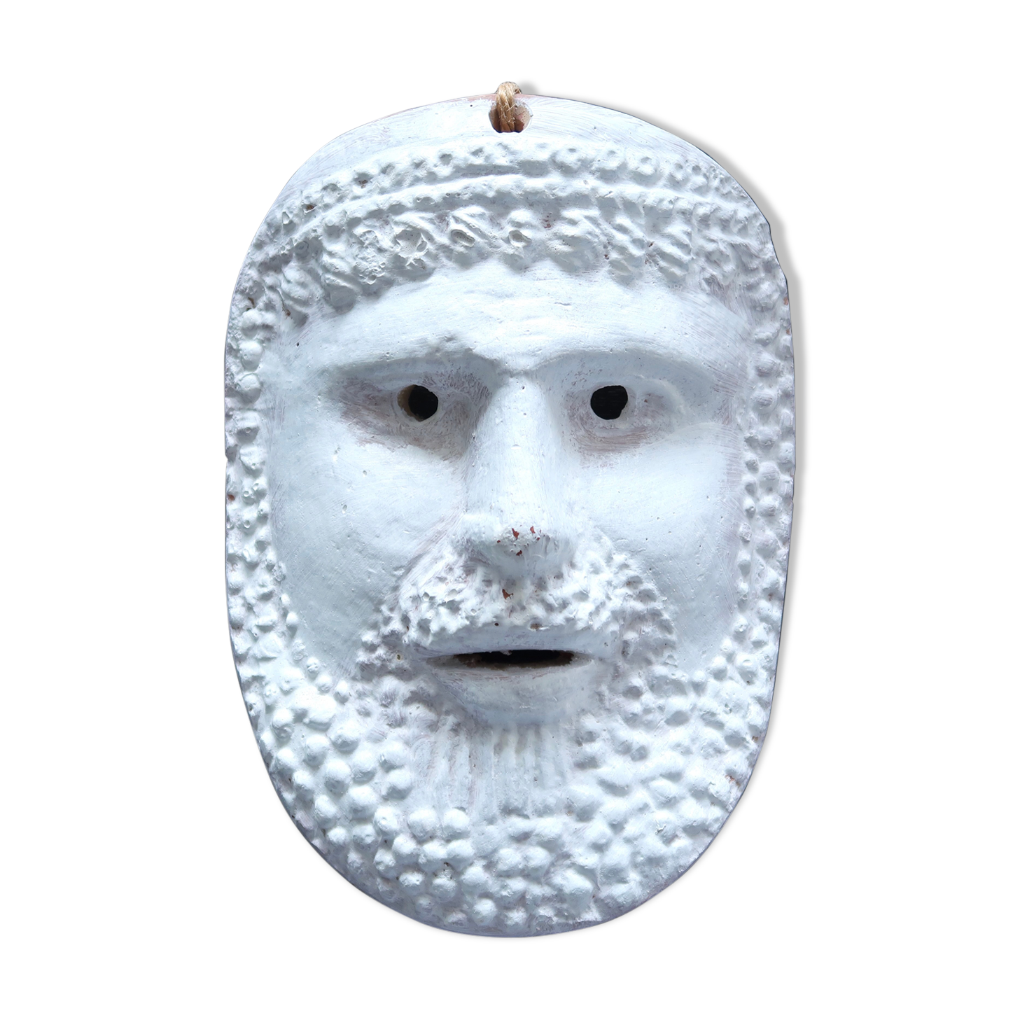Greek man's mask in terracotta, 1970s