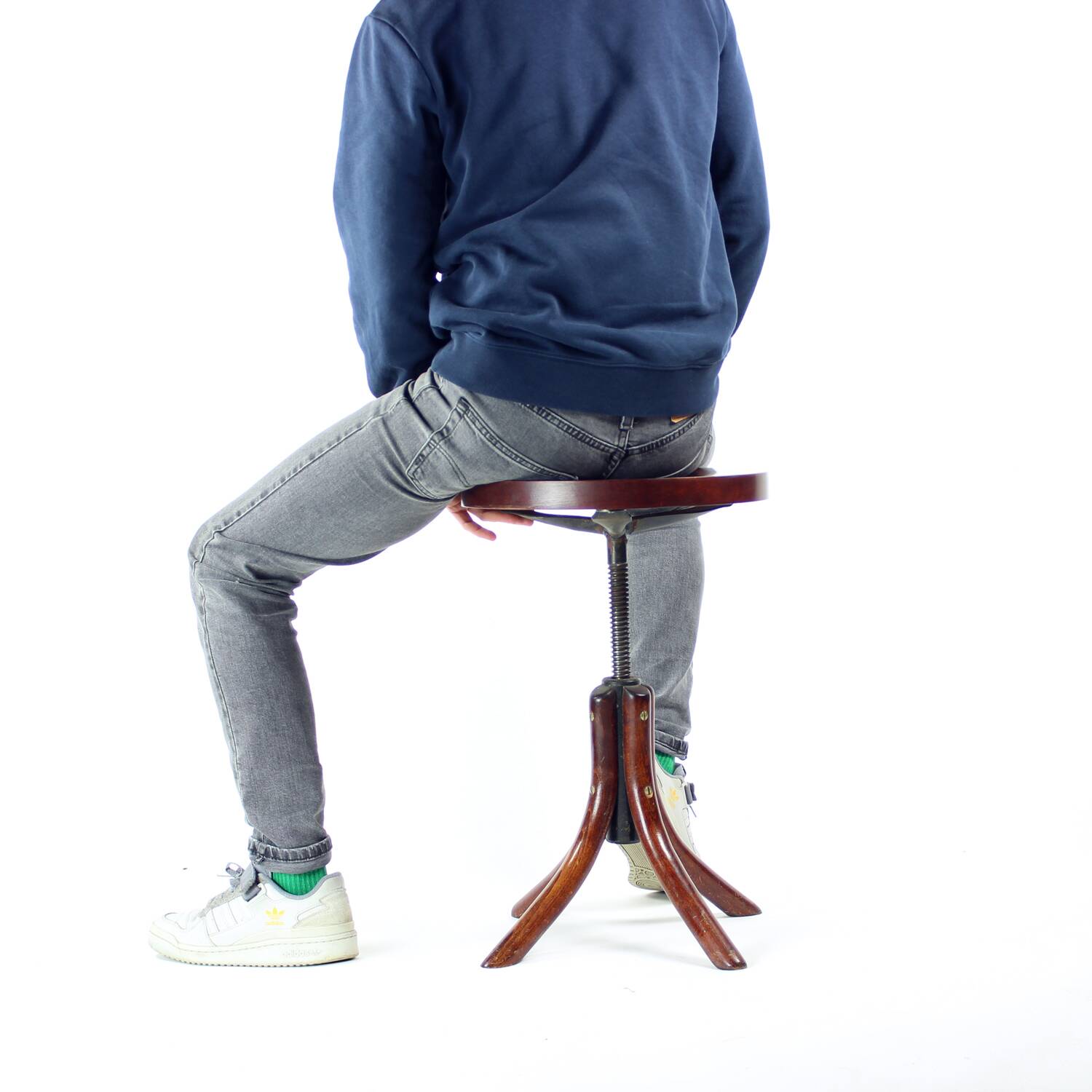 Vintage Piano Stool, Czechoslovakia 1960s