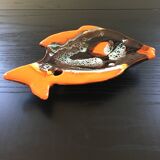Empty orange fish pocket