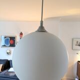 Pendant lamp opaline Lita design 70s