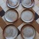 Puisaye stoneware dinner plates by Jean-Pierre Prud'homme