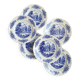Assiettes creuses Moulin des Loups bleu