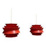 Pair of Scandinavian design pendant lights.