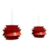 Pair of Scandinavian design pendant lights.