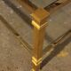 Table basse verre et laiton