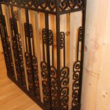 Art deco period console in forged iron