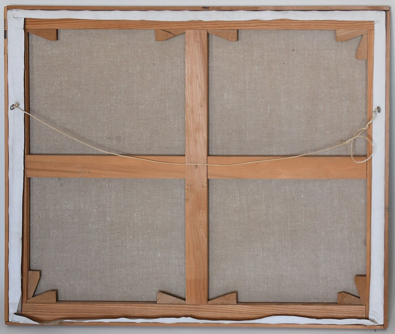 Oil on canvas Barques on the beach