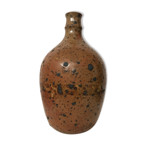Vase « bouteille » en grès pyrité, vassil ivanoff 1960