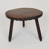 Coffee table in solid wood, tripod